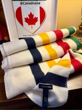 Hudson's Bay Company Classic Striped Fleece Throw Blanket
